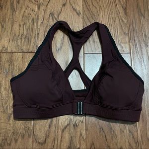 Lululemon front-clasp dark purple sports bra. Sz6